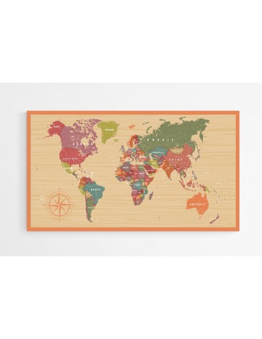 Tableau XXL carte du monde