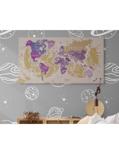 Carte monde design XXL