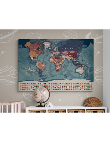 Carte monde déco murale