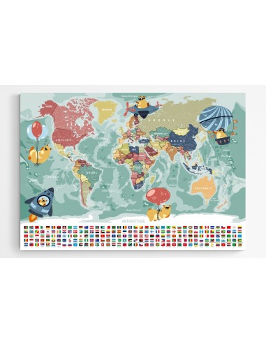 Déco carte du monde