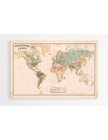 Carte mondiale vintage de James Reynolds