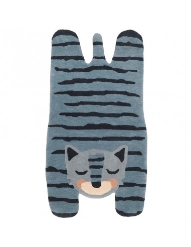 Tapis chambre enfant tigre BLUE TIGGER