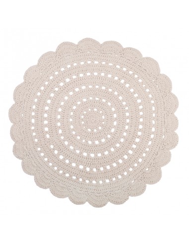 Tapis chambre enfant crochet ALMA ECRU