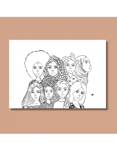 Coloriage à imprimer - Sisterhood 2  (téléchargement numérique)