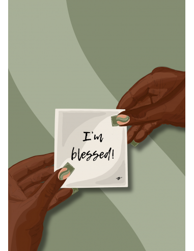 Carte de voeux - I'm blessed!