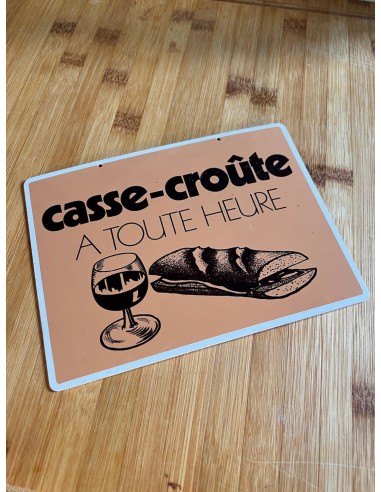 Panneau de bistrot vintage Casse-croûte à toute heure