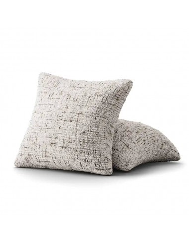 Vittoria - Housse de coussin Blanc en Microfibre imprimé