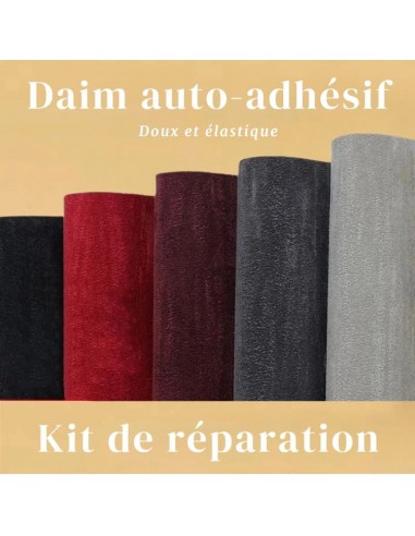 Kit de Réparation auto-adhésif en Daim - Alvanor