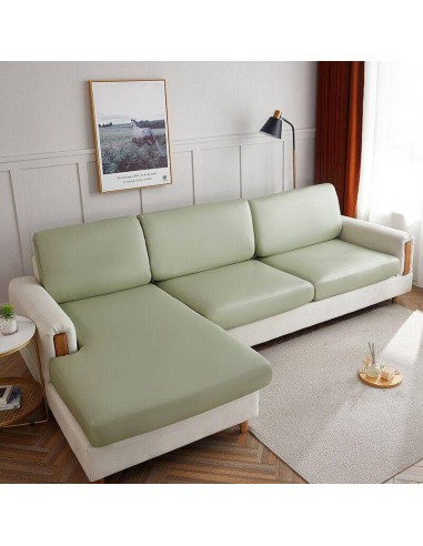 Housse de coussin de canapé en Simili Cuir - Vert