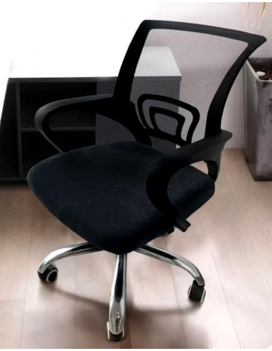 Housse de siège pour chaise de bureau noir Oxana