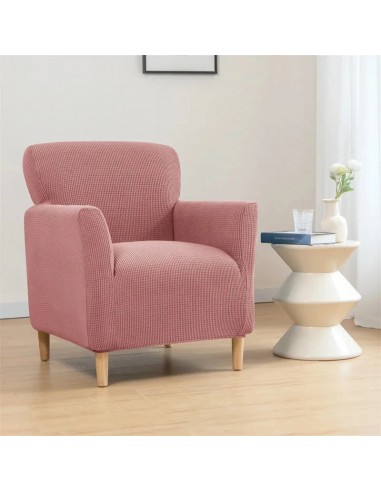 Housse de fauteuil classique en Jacquard - Rose