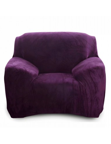 Housse de fauteuil classique en Velours - Violet