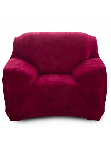 Housse de fauteuil classique en Velours - Bordeaux