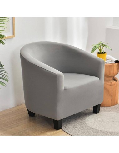 Housse de Fauteuil Crapaud lisse - Gris