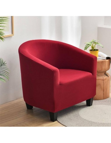 Housse de Fauteuil Crapaud lisse - Rouge