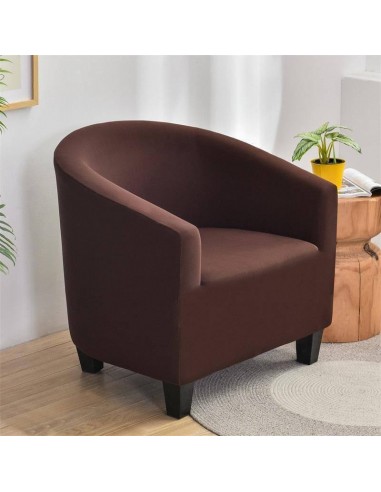 Housse de Fauteuil Crapaud lisse - Brun