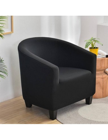 Housse de Fauteuil Crapaud lisse - Noir