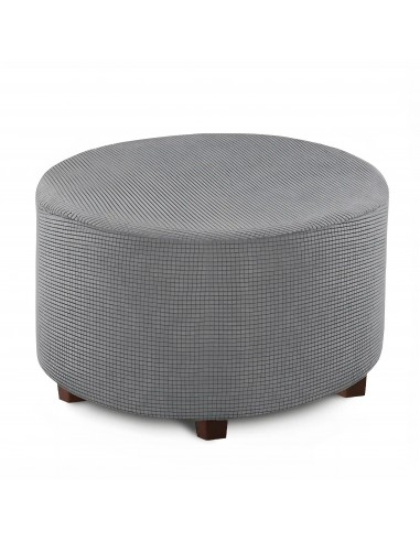 Housse de pouf en Jacquard - Gris Foncé