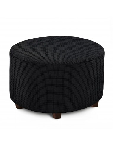 Housse de pouf en Jacquard - Noir