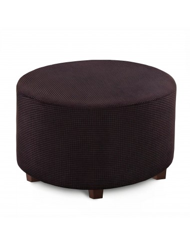 Housse de pouf en Jacquard - Brun Foncé