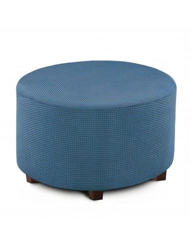 Housse de pouf en Jacquard - Bleu