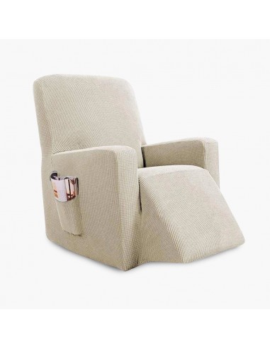 Housse de fauteuil relax en Jacquard - Beige Clair