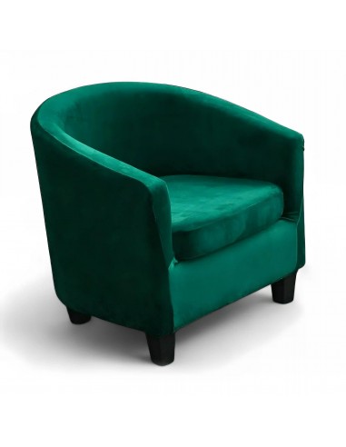 Housse de Fauteuil Crapaud en velours - Vert Sapin