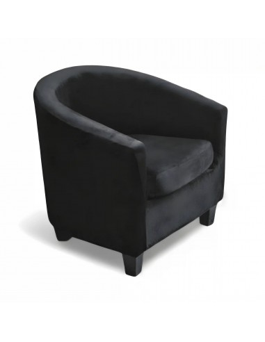 Housse de Fauteuil Crapaud en velours - Noir