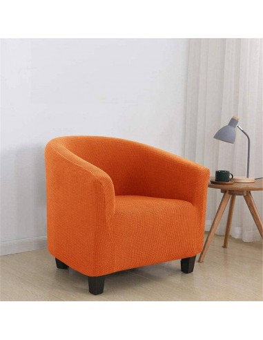 Housse de Fauteuil Crapaud en Jacquard - Orange