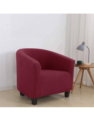 Housse de Fauteuil Crapaud en Jacquard - Bordeaux