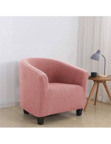 Housse de Fauteuil Crapaud en Jacquard - Rose