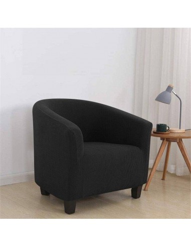 Housse de Fauteuil Crapaud en Jacquard - Noir