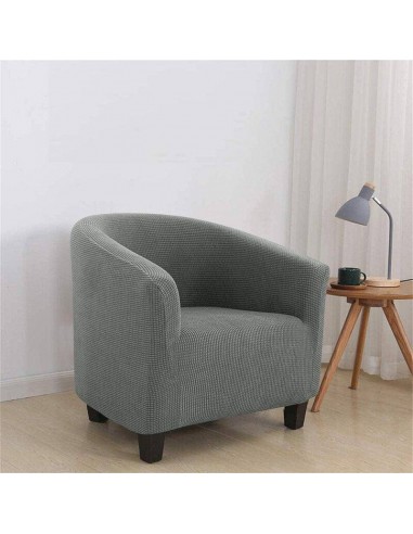 Housse de Fauteuil Crapaud en Jacquard - Gris