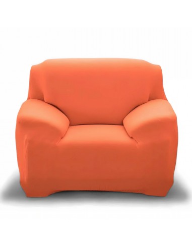 Housse de fauteuil classique lisse - Orange