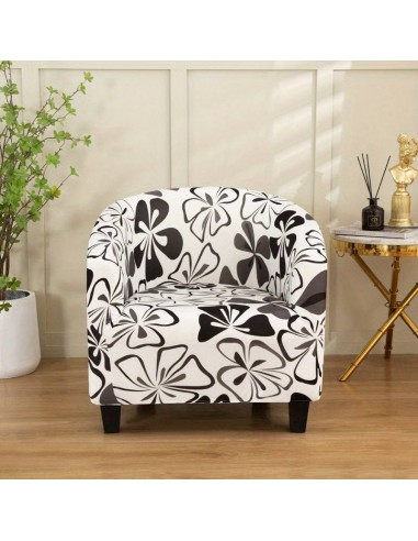 Housse de Fauteuil Crapaud Design - Noir et Blanc