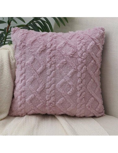 Housse de coussin côtelée - Violet