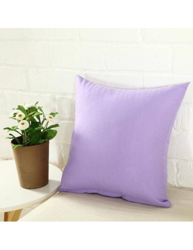 Housse de coussin lisse - Lavande