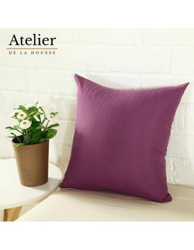 Housse de coussin lisse - Violet