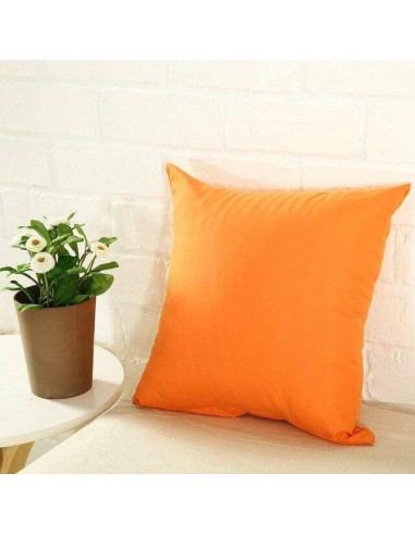 Housse de coussin lisse - Orange