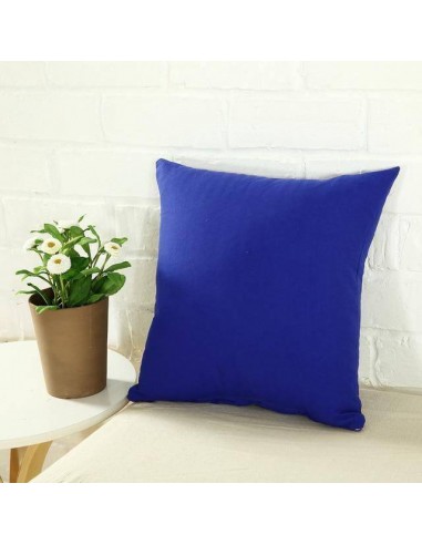 Housse de coussin lisse - Bleu