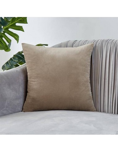 Housse de coussin en Velours - Taupe