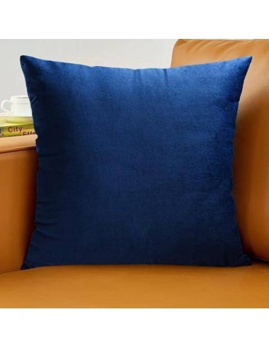 Housse de coussin en Velours - Bleu Foncé