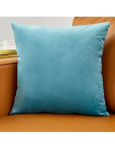 Housse de coussin en Velours - Bleu Ciel