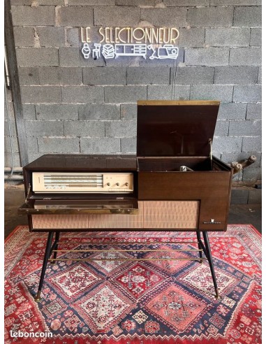 Meuble HIFI enfilade vintage radio / tourne-disques Schneider Pachanga - 1960/1962