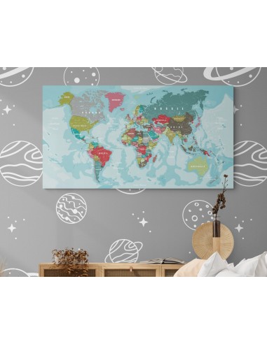 Déco carte monde